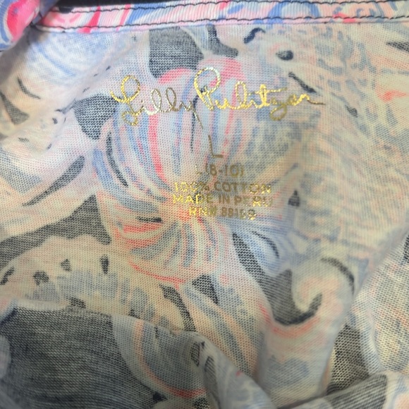 Lilly Pulitzer girls Cady Romper Large (8-10) High Tide Navy It's For Shore NWT - Picture 8 of 8